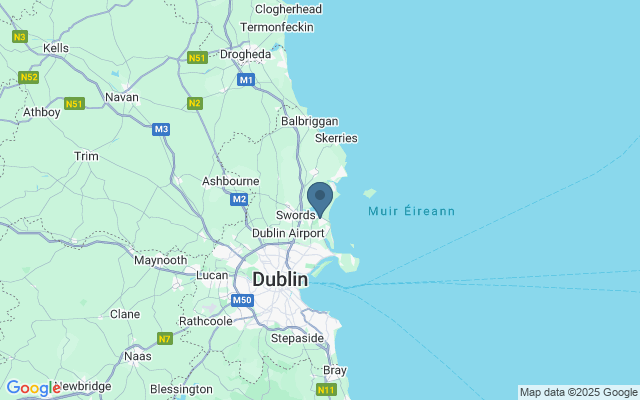 Kaart met locatie Malahide Castle